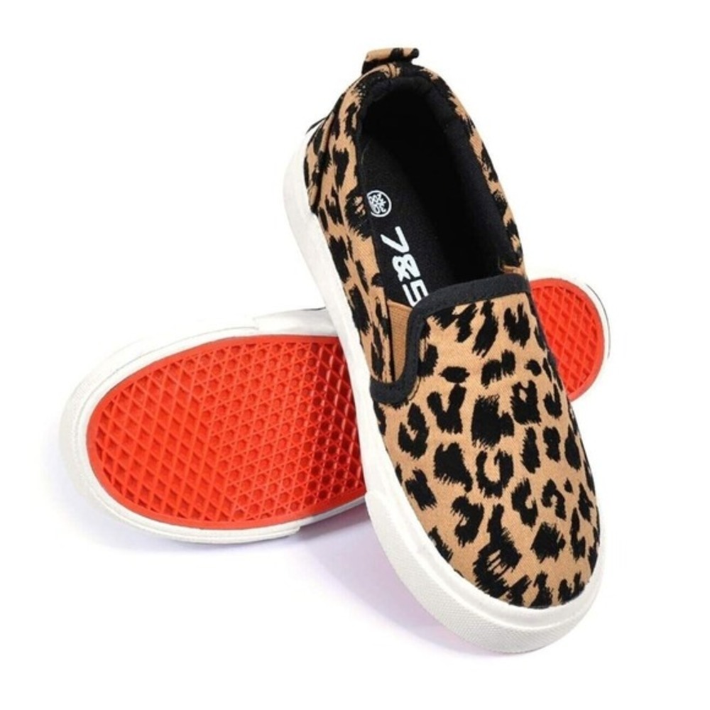 Baby Slip-On Shoes Leopard Print Size 6 New With Tags